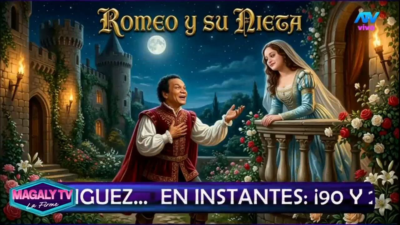 Romeo y su nieta. Foto: ATV