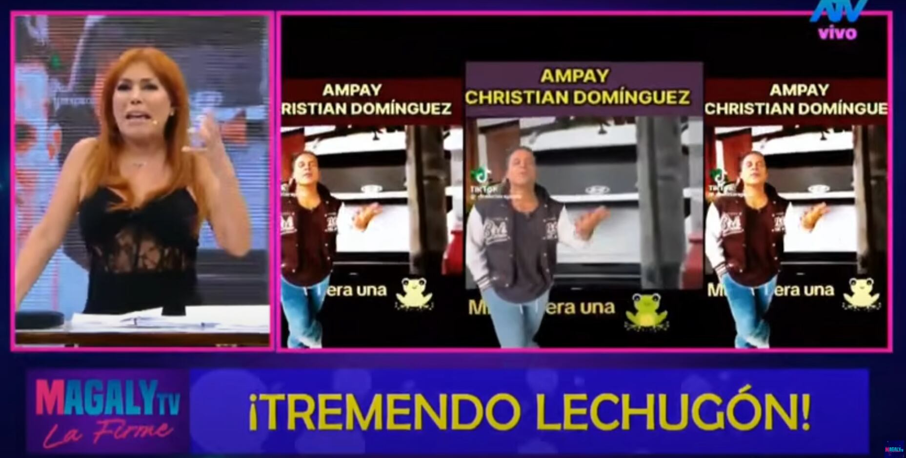 Periodista critica al cantante por utilizar su 'ampay' para facturar en redes. (Foto: Magaly TV: La Firme)