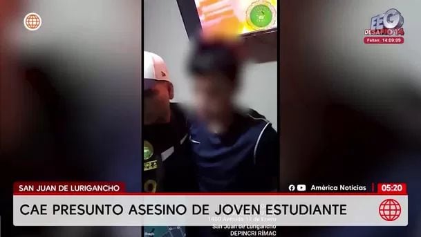Capturan al presunto asesino de joven apuñalado en San Juan de Lurigancho