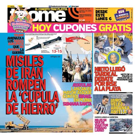 MISILES DE IRÁN ROMPEN LA ‘CÚPULA DE HIERRO’