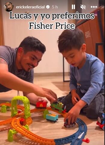 El actor que interpreta a "Joel Gonzáles" decidió pasar fiestas junto a su pequeño (Foto: Erick Elera / Instagram)