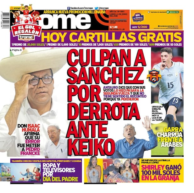 Portada Trome