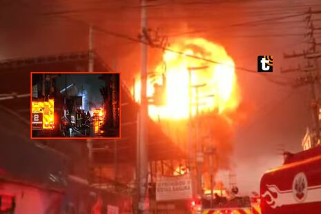 ¡Gran incendio en SJL! Voraz siniestro código 3 consume almacén cerca a colegio