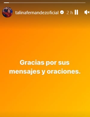 Talina Fernández, madre de Mariana Levy, falleció.