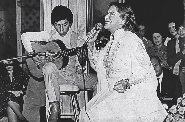 Chabuca Granda en concierto.