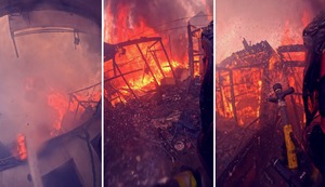 Bombero muestra imágenes inéditas del incendio en Breña