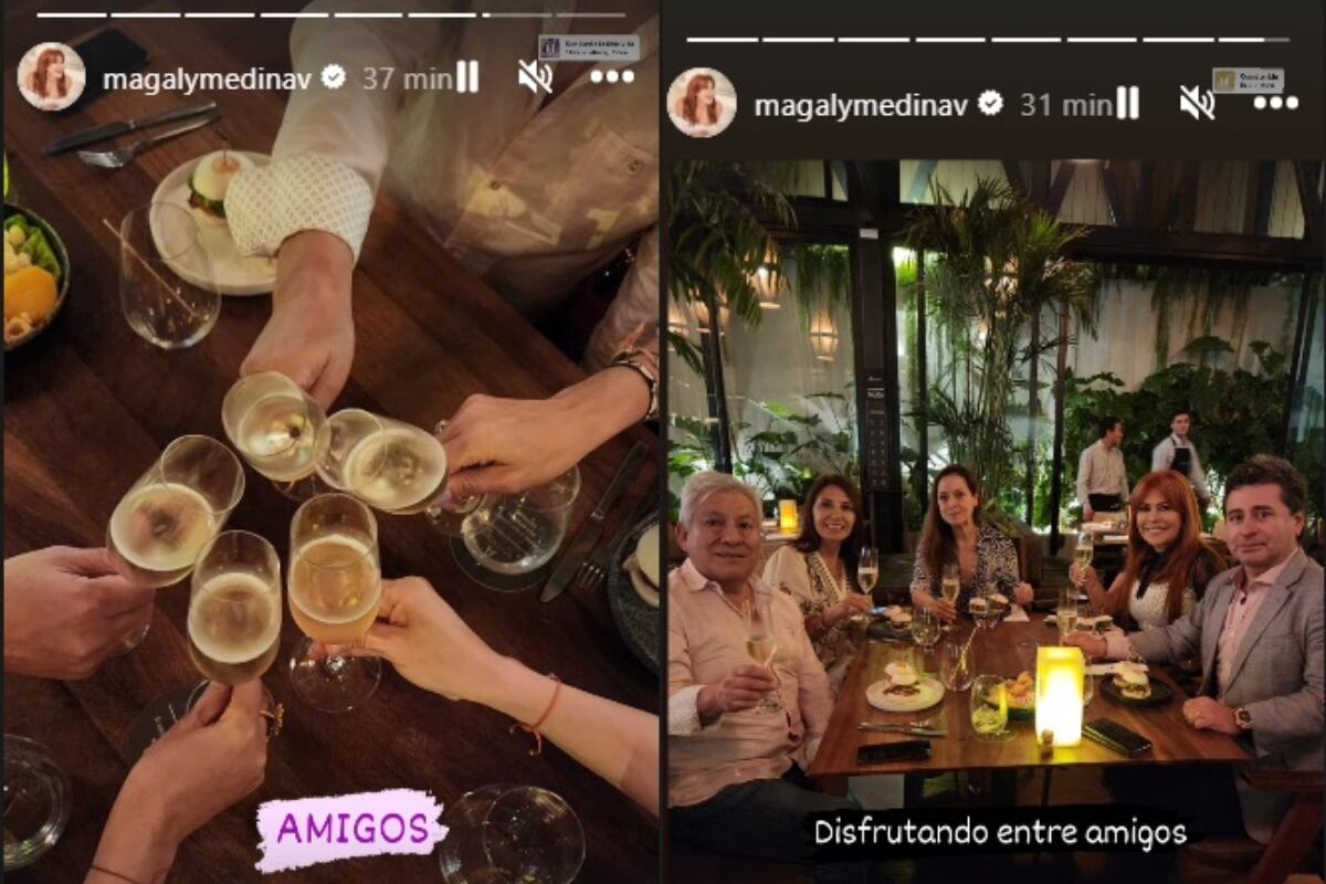 Magaly presenta programa grabado y se luce con amigos en Instagram. (Foto: @magalymedinav).