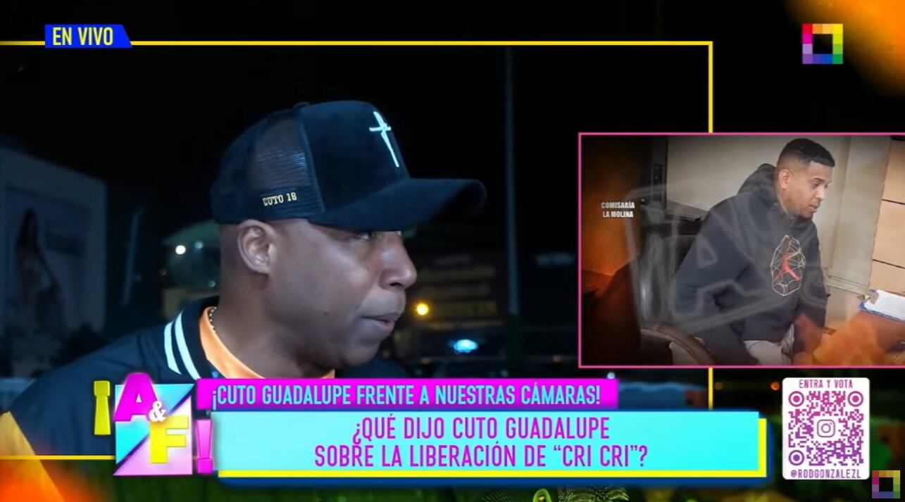 Cuto Guadalupe es consultado sobre la libertad de Cristian Martínez Guadalupe, acusado de presunto abuso sexual.