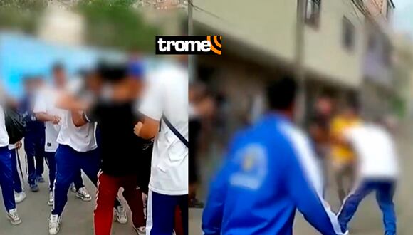 Escolares se agarran a golpes en Comas