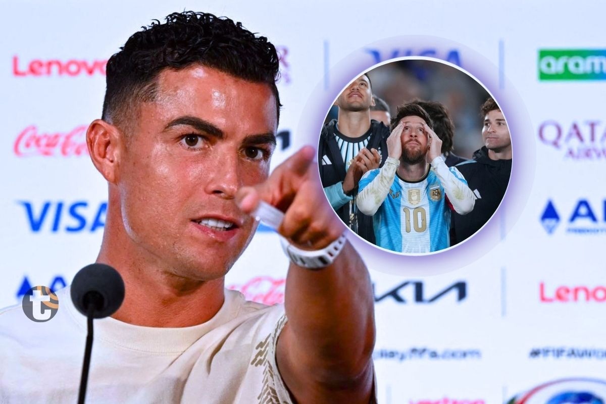 Cristiano Ronaldo no fue indiferente a despedida de LIonel Messi (Foto: AFP)