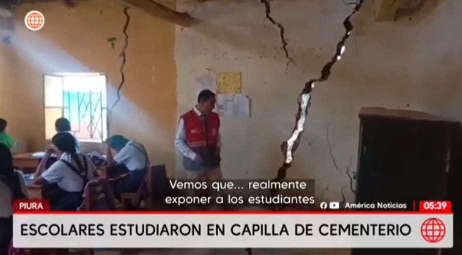Gritas en aulas ponen en peligro la vida de estudiantes en colegio de Ayabaca.