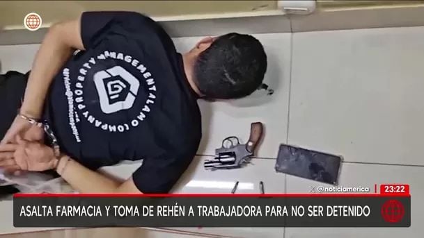 Sujeto fue finalmente reducido por la Policía. Foto: América noticias