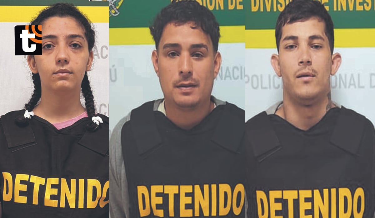 Greika Restrepo (21), Luis Núñez Rivero (18) y Félix Anthon (28)