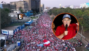 ¡Peruanos alzan su voz! Asisten a mitin convocado por Rafael López Aliaga y protestan contra Corvetto tras Elecciones