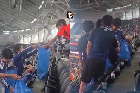 Japoneses dan ejemplo en el Mundial