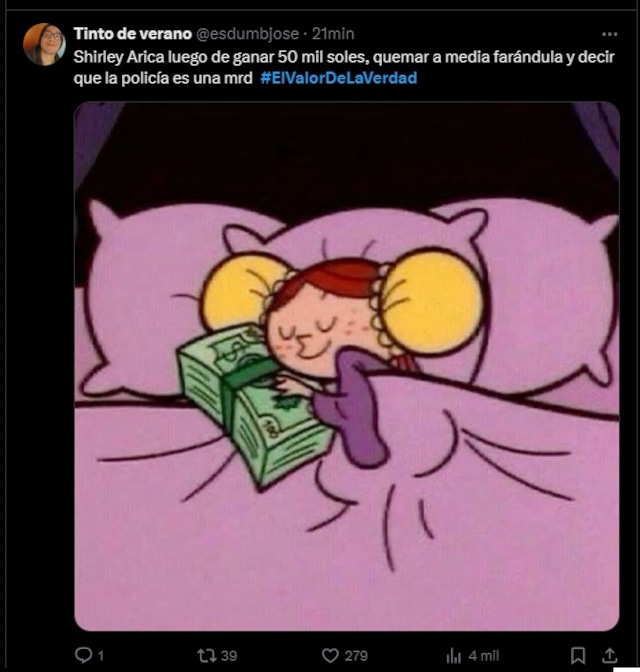 Disfruta de los mejores memes que dejó la participación de Shirley Arica en El Valor de la Verdad.