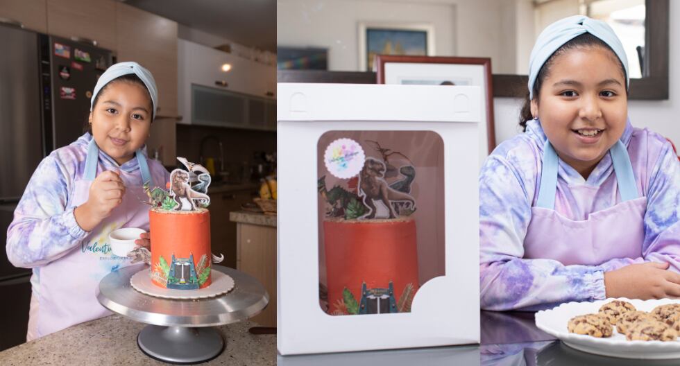 La pequeña empezó preparando pasteles a los 10 años cuando tras la cuarentena vio qué hacer para no aburrirse. (Fotos: José Rojas / GEC)