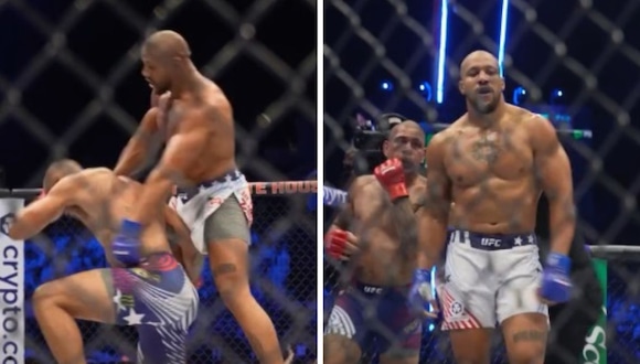 TROME | Ciryl Gane gana el título de peso completo en el UFC Casa Blanca (@ufc)