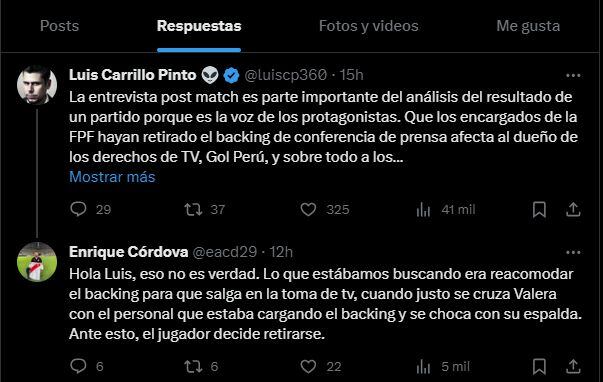 La aclaración sobre lo que pasó con Alex Valera en el post partido