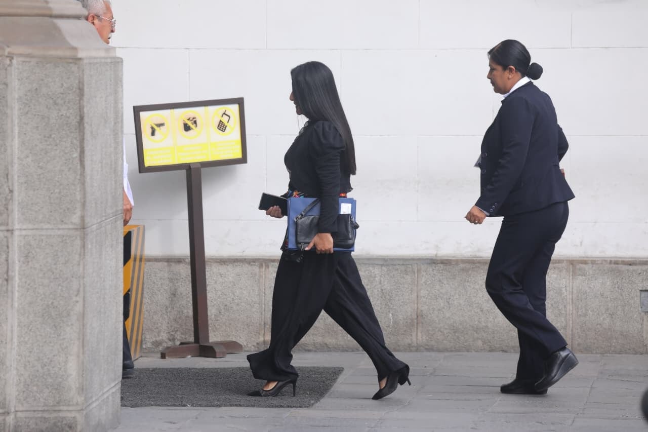 La ministra de Economía, Dessiré Miralles, fue captada ingresando a Palacio de Gobierno este martes 24 de febrero. Se espera que Hernando de Soto la ratifique en el cargo. Foto: Antonio Melgarejo / GEC