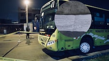 ¡Balean bus de la Línea 41 en Villa El Salvador! Conductor se salvó y sicarios dejaron amenaza: “Chofer que sale, se va”