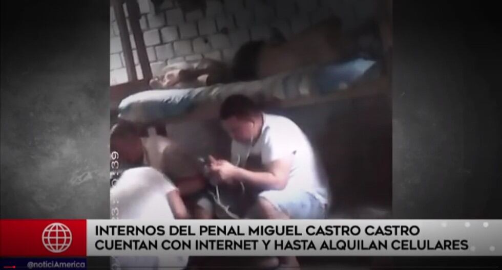 En pabellón del penal Castro Castro internos tienen celulares e Internet y hasta alquilan, muestra informe de Tv. (América Noticias)