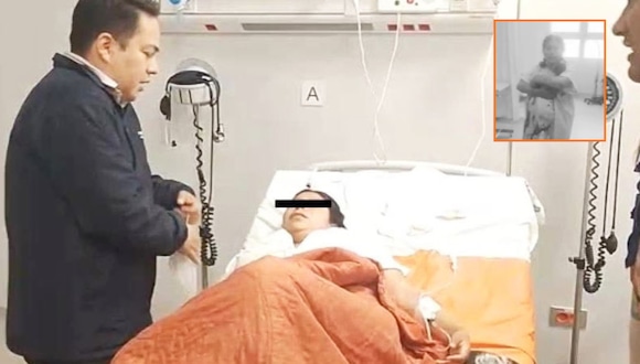 TROME Joven da a luz en pasillos del Hospital de Yungay, tras no recibir atención médica (Facebook)