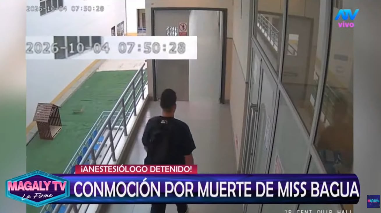 Cámara registra al médico en el hospital desde temprano hasta la noche.