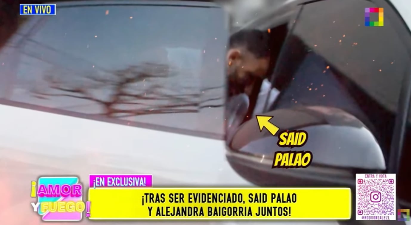 Said Palao salió rápido de peluquería de Alejandra Baigorria tras ver las cámaras de AYF.