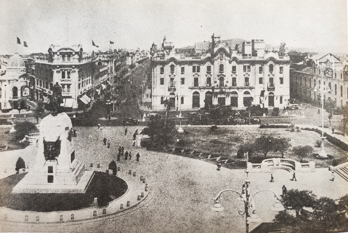 La Plaza Mayor de Lima en 1935. (Foto: Difusión)