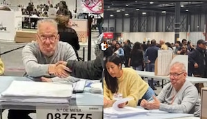 ¡La hizo linda! Raúl Romero fue miembro de mesa en Madrid y sorprendió a peruanos