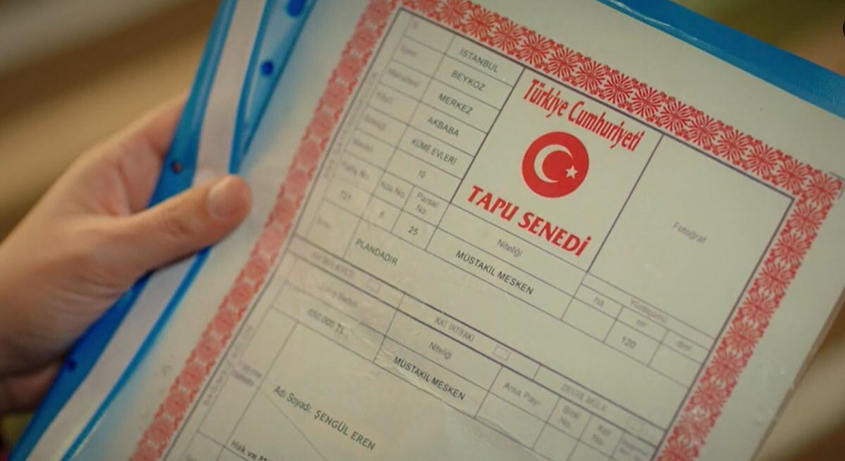El título de propiedad que le dio AKif a Sengül (Foto: NG Medya)