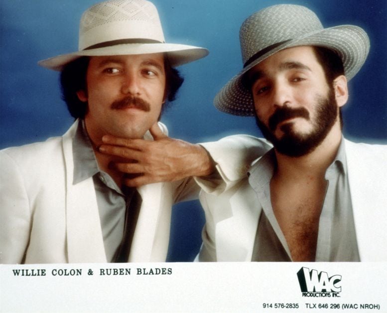 Imagen donde se aprecia a Rubén Blades junto a Willie Colón