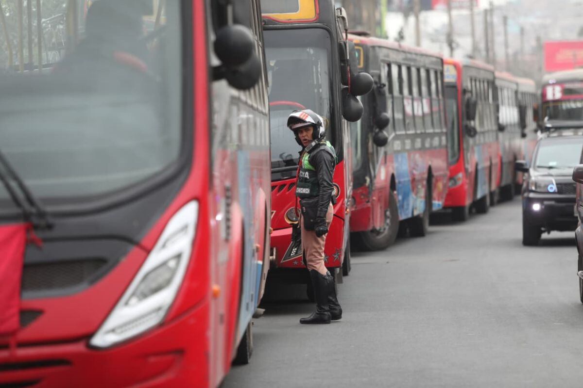 Paro de transportistas en reclamo de mayor seguridad. Foto: GEC