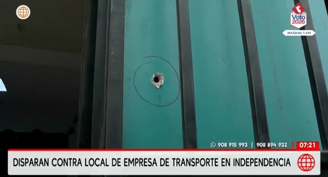 Delincuentes dispararon contra estación de Z Buss.
