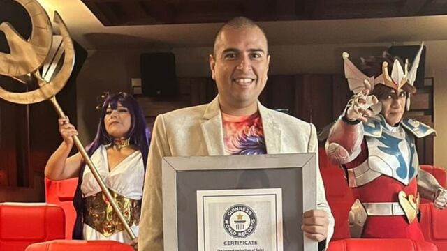 Jorge Vásquez Flores, 'Jorge de Pegaso', revela a Trome que buscará traer al Perú a Masami Kurumada. Foto: archivo personal