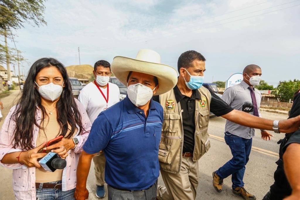 La periodista acompañó mañana, tarde y noche al entonces candidato a la presidencia. (Foto: archivo personal)