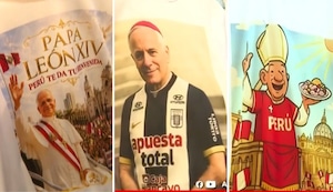 Gamarra ofrece polos del Papa León XIV desde 10 soles