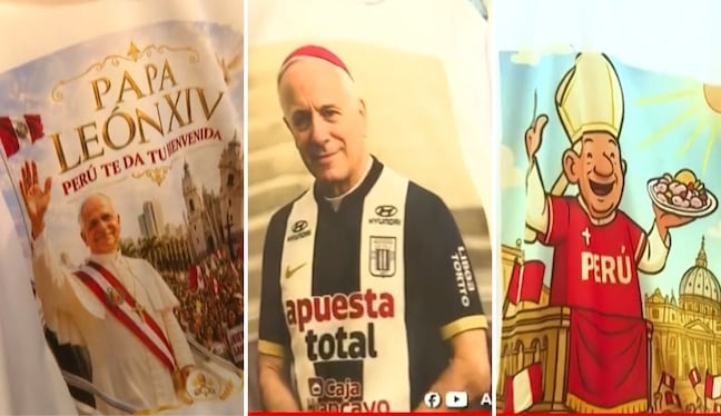 Gamarra ofrece polos del Papa León XIV desde 10 soles