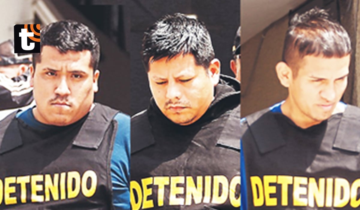 Alfredo Huaripoma Dávila (27), ‘Gordo Alfredo’, Máximo López Yllaconza (31) ‘Max’; ; y Kevyn Gamarra Bustamante (33), ‘Maverick’.