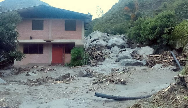 Se reportaron dos fallecidos por huaico en el distrito de Machu Picchu, con afectación a viviendas, hospedaje, templo. (Difusión)