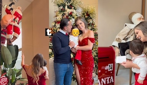 Brunella y su IMPRESIONANTE decoración: Árbol ‘gigante’, Papá Noeles, ciudad navideña con tren y hasta buzón de cartas