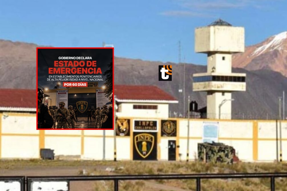 Gobierno declara estado de emergencia en cinco penales de alta peligrosidad por 60 días