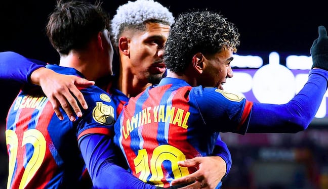 Barcelona festeja su pase a las semifinales de la Copa del Rey (Foto: Getty Images)