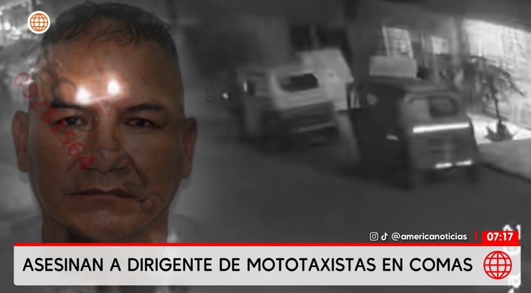 Dirigente mototaxista muere tras ataque a balazos en Comas.