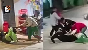 Comisario y policías son atacados por tres jóvenes: recibieron patadas, correazos y golpes con una pala