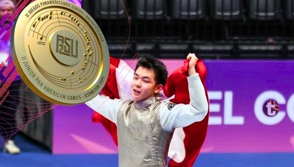 Renzo Fukuda obtiene medalla de oro en Florete Individal en los Panamericanos Junior 2025 (video: Canal N)