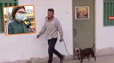 Comas: Pitbull se arroja de un segundo piso y ataca a vecina | VIDEO