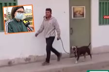Comas: Pitbull se arroja de un segundo piso y ataca a vecina | VIDEO
