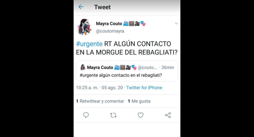 Mayra Couto pide ayuda para conseguir contacto en la morgue | TROME